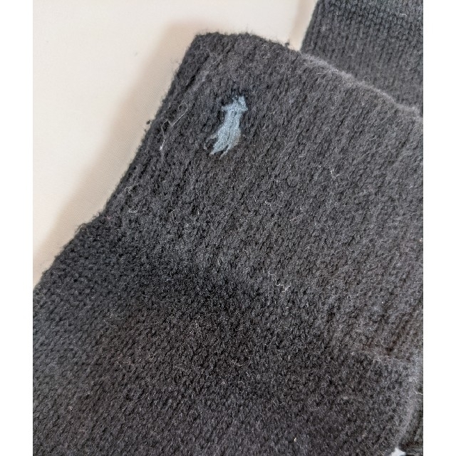 POLO RALPH LAUREN(ポロラルフローレン)のポロ ラルフローレン メンズ 手袋 ブラック タッチパネル対応 メンズのファッション小物(手袋)の商品写真