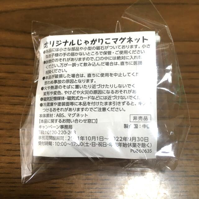 オリジナルじゃがりこマグネット エンタメ/ホビーのコレクション(ノベルティグッズ)の商品写真