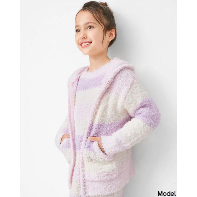 GU(ジーユー)の新品　GU もこもこ　ラウンジパーカー　クマ耳　ピンク　150 キッズ/ベビー/マタニティのキッズ服女の子用(90cm~)(ジャケット/上着)の商品写真