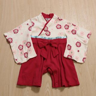 袴ロンパース　80サイズ　女の子用(和服/着物)