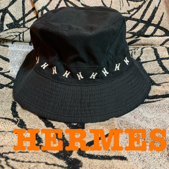 Hermes - HERMES エルメス バケットハット 帽子 56センチ 刺繍の通販 by BBLACK｜エルメスならラクマ