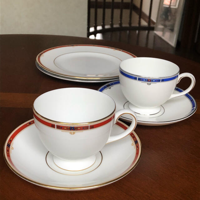 WEDGWOOD(ウェッジウッド)の【黒壺美品】ウェッジウッド★コロラド＆キングスブリッジ★トリオ　ペア インテリア/住まい/日用品のキッチン/食器(食器)の商品写真