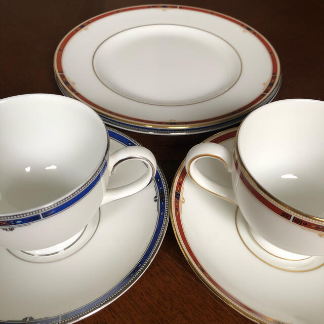 WEDGWOOD(ウェッジウッド)の【黒壺美品】ウェッジウッド★コロラド＆キングスブリッジ★トリオ　ペア インテリア/住まい/日用品のキッチン/食器(食器)の商品写真