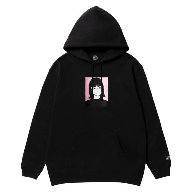 Kyne Embroidered Hoodie (Black）