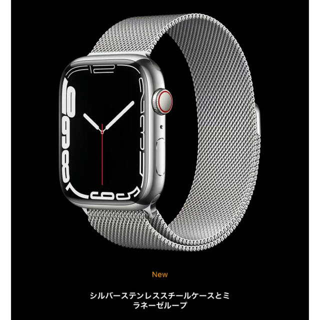 apple watch 44mm ステンレスシルバー　傷無し美品