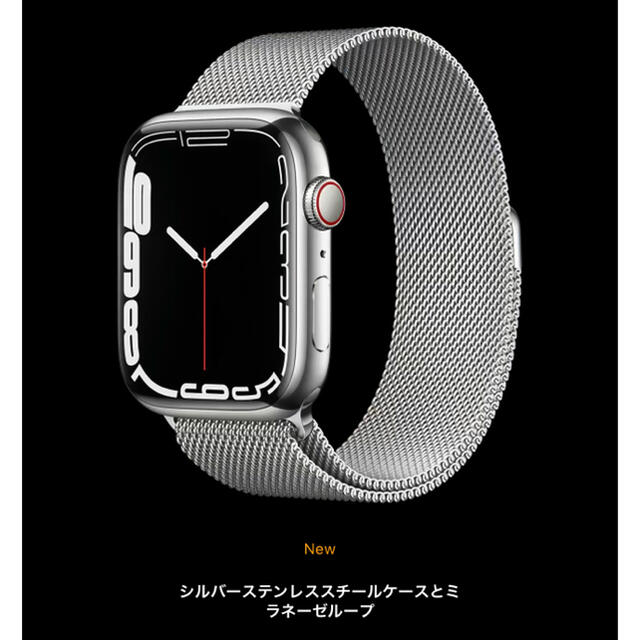 Apple Watch(アップルウォッチ)のApple Watch Series 7 45mm シルバーステンレススチール メンズの時計(腕時計(デジタル))の商品写真