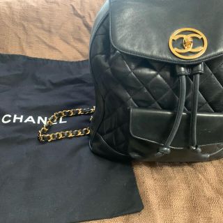 シャネル(CHANEL)のCHANEL  マトラッセ　チェーンリュック　黒(リュック/バックパック)