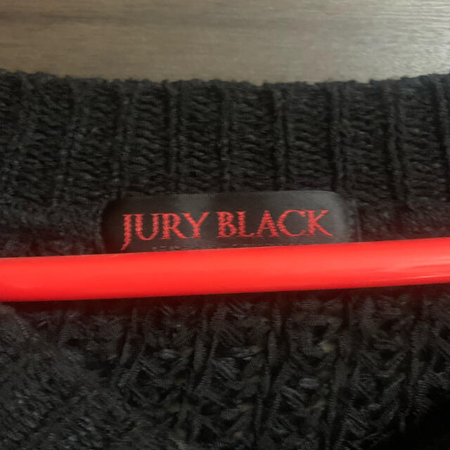 MILKBOY(ミルクボーイ)のクリスマスまで限定値下げ JURY BLACK ダメージニット メンズのトップス(ニット/セーター)の商品写真