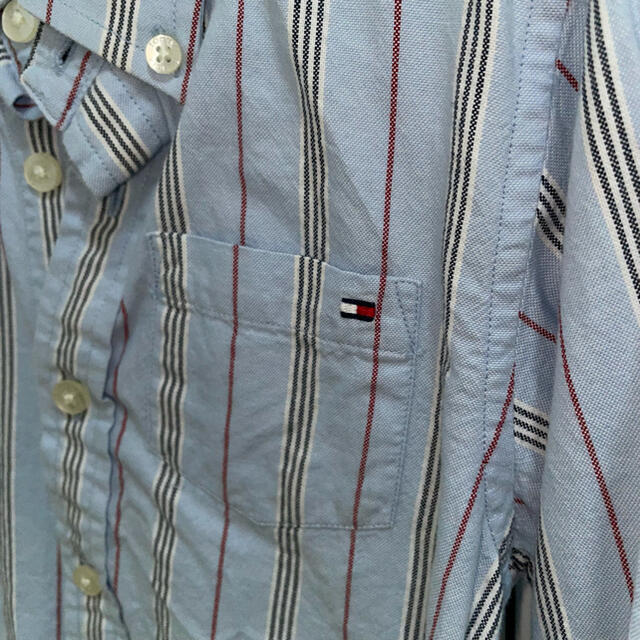 TOMMY HILFIGER(トミーヒルフィガー)のトミーフィルガー Yシャツ ブルー 4(99-105cm) キッズ/ベビー/マタニティのキッズ服男の子用(90cm~)(ブラウス)の商品写真