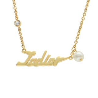クリスチャンディオール(Christian Dior)のクリスチャンディオール J ADIOR ロゴデザインネックレス(ネックレス)