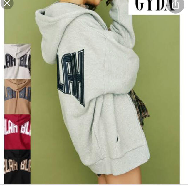 GYDA(ジェイダ)のBLAHBLAH ZIP UP スウェットパーカー メンズのトップス(パーカー)の商品写真