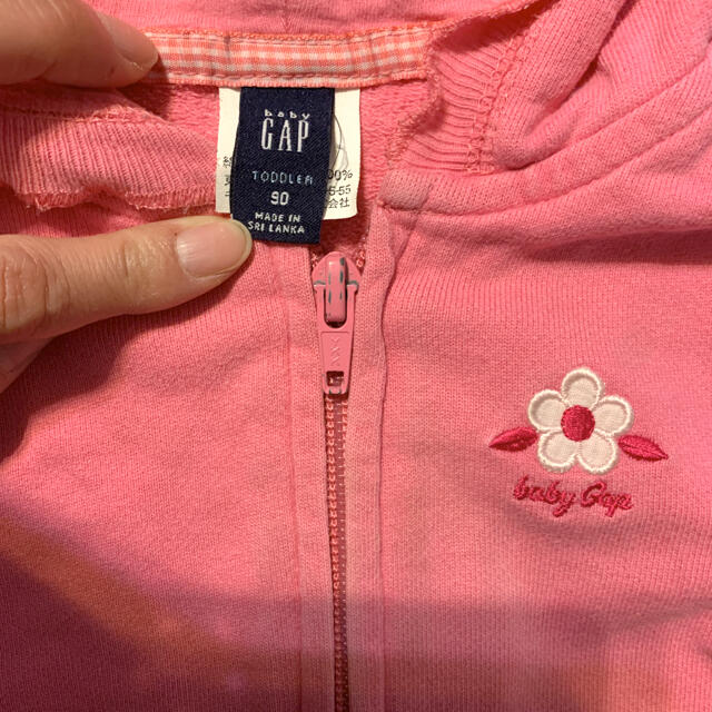 babyGAP(ベビーギャップ)のgap パーカー　90   おまけワンピース キッズ/ベビー/マタニティのキッズ服女の子用(90cm~)(その他)の商品写真