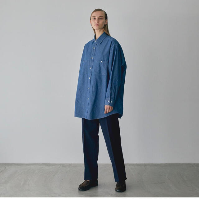 【新品】HERILL  ヘリル　CHAMBRAY WORK SHIRTS