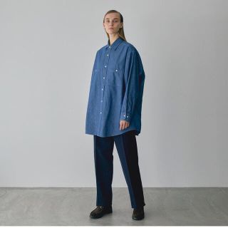 コモリ(COMOLI)のHERILL CASHMERE CHAMBRAY WORK SHIRTS 3(シャツ)