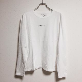 アニエスベー(agnes b.)のアニエスベー 小ロゴロンT白(Tシャツ(長袖/七分))