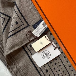 エルメス(Hermes)の【candy10様専用】【新品・タグ付き】エルメス カシシル エトゥープ(ストール/パシュミナ)