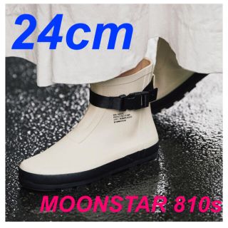 ムーンスター(MOONSTAR )の【MOONSTAR 810s】ET005 MARKE(WHITE)(レインブーツ/長靴)