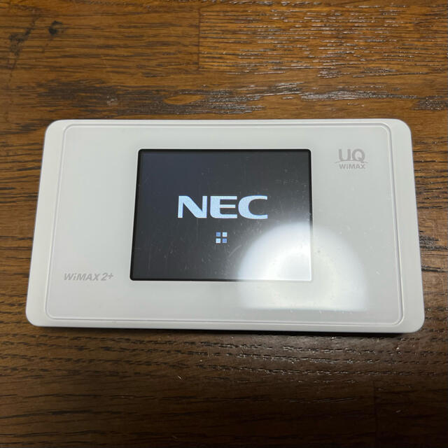 NEC(エヌイーシー)のUQ WiMAX NEC WX05 ピュアホワイト NAD35MWU スマホ/家電/カメラのPC/タブレット(PC周辺機器)の商品写真