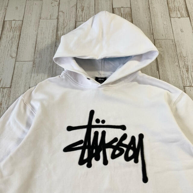 100%新品最新作 STUSSY - STUSSY スウェットパーカー XLサイズ