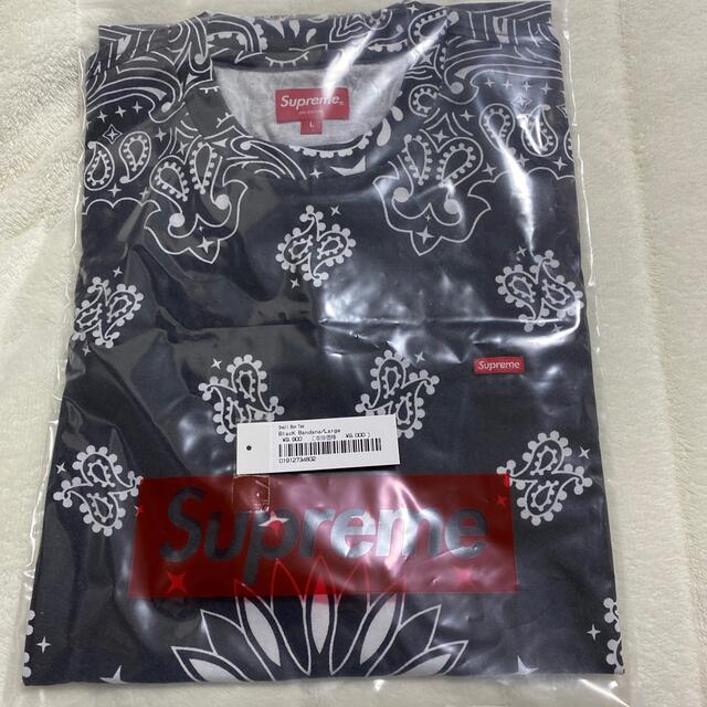 supreme small box tee Black bandanna Lトップス