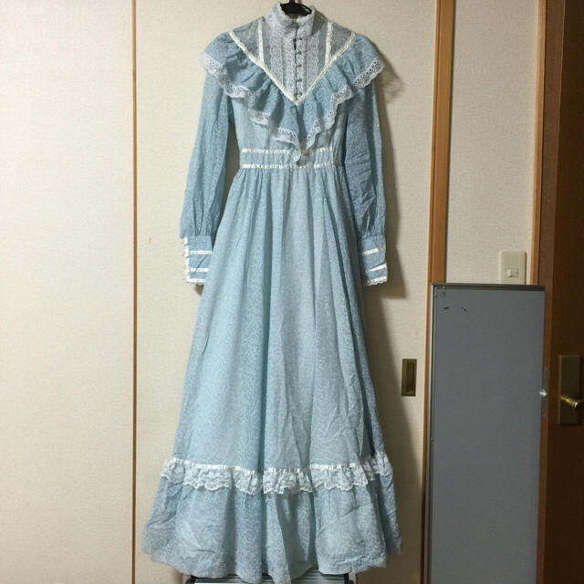 GUNNE SAX - GUNNE SAX 水色 ロングワンピース ガニーサックスの通販