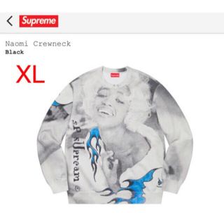 シュプリーム(Supreme)の希少 XL Supreme Naomi Crewneck Black(スウェット)