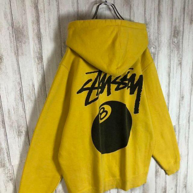 STUSSY   即完売モデル STUSSY 8ボール 両面ロゴ バックプリント