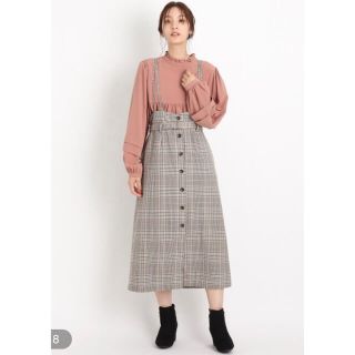 グローブ(grove)の新品☆groveチェックスカート(ひざ丈スカート)