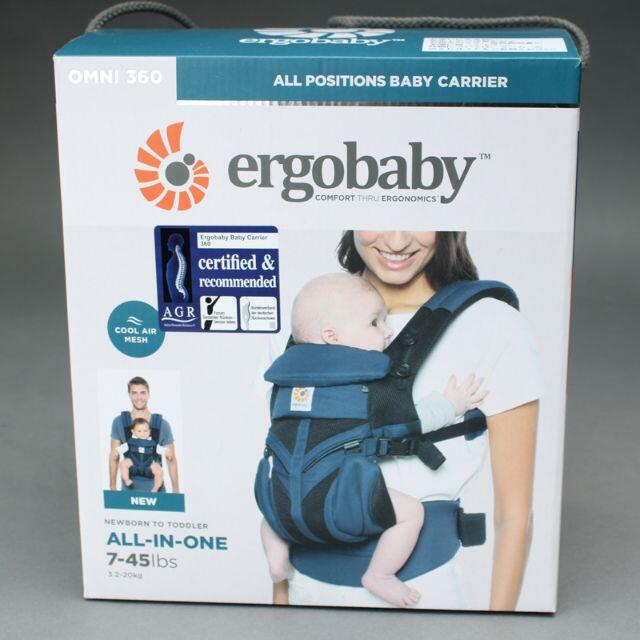 Ergobaby(エルゴベビー)の新品♡エルゴベビー オムニ360 抱っこ紐 ネイビー クールエアメッシュergo キッズ/ベビー/マタニティの外出/移動用品(抱っこひも/おんぶひも)の商品写真