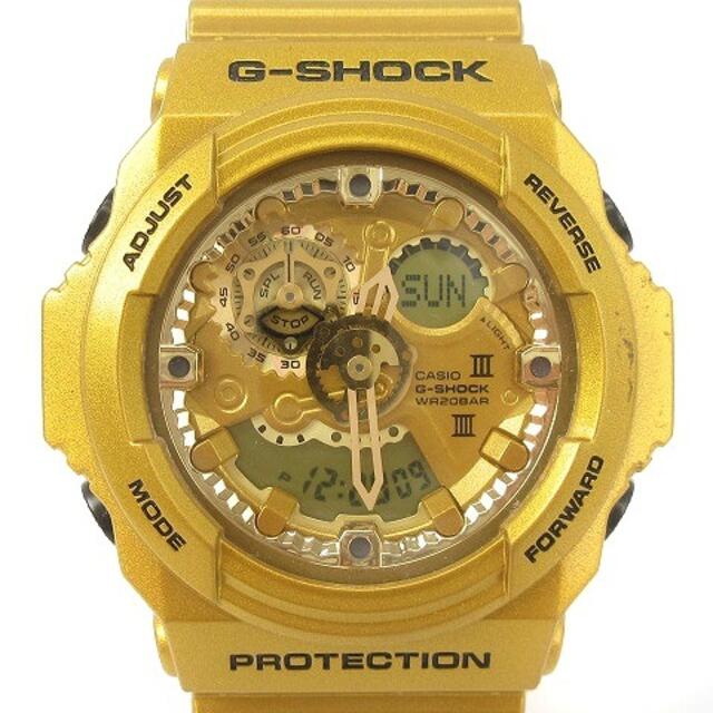 カシオジーショック クレイジー 腕時計 アナデジ GA-300GD ゴールド