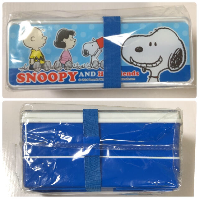 SNOOPY(スヌーピー)のスヌーピー２段ランチボックス【未使用】SNOOPYお弁当箱 インテリア/住まい/日用品のキッチン/食器(弁当用品)の商品写真