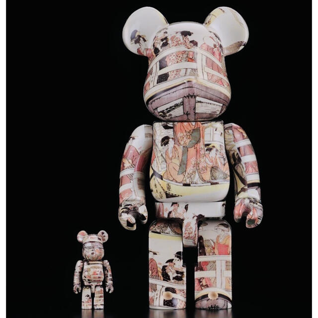 MEDICOM TOY(メディコムトイ)のBE@RBRICK 喜多川歌麿「両国橋の上下」 100% ＆ 400%  エンタメ/ホビーのフィギュア(その他)の商品写真