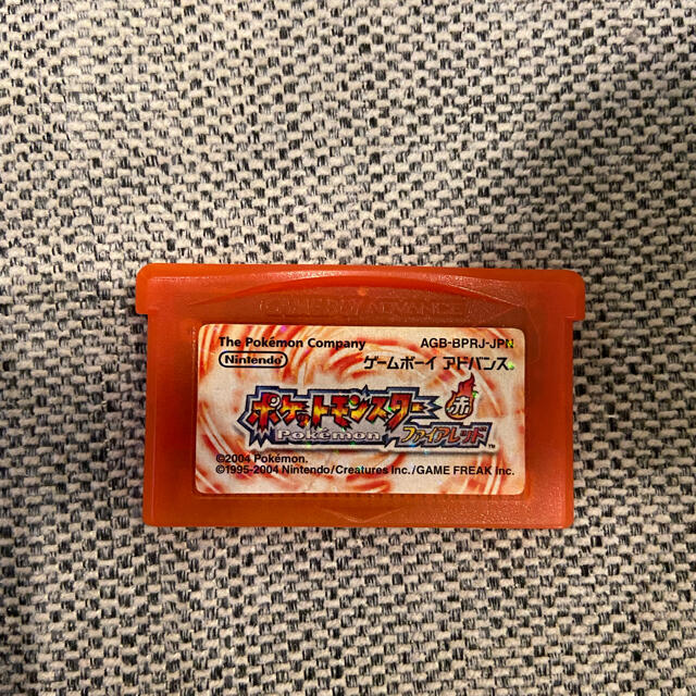 ゲームボーイアドバンス(ゲームボーイアドバンス)のポケットモンスター　ファイアレッド　GBA エンタメ/ホビーのゲームソフト/ゲーム機本体(携帯用ゲームソフト)の商品写真