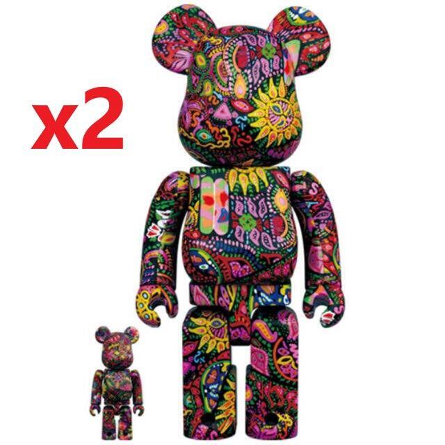 BE@RBRICK Psychedelic Paisley 100％ &400％