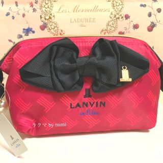 ランバンオンブルー(LANVIN en Bleu)のタグ付き ポーチ ピンク LANVIN en Bleu(ポーチ)