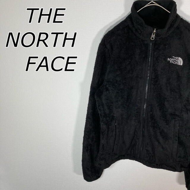 THE NORTH FACE フリースジャケット　ブラック　刺繍　定番