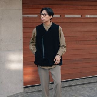 semoh 21aw Wool ZIP Vest