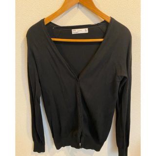 ザラ(ZARA)のZARA カーディガン 黒 & 緑 中古2点(カーディガン)