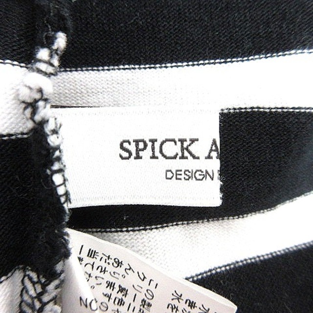 Spick & Span(スピックアンドスパン)のスピック&スパン Spick&Span 18AW カットソー 長袖 ボーダー 黒 レディースのトップス(カットソー(長袖/七分))の商品写真