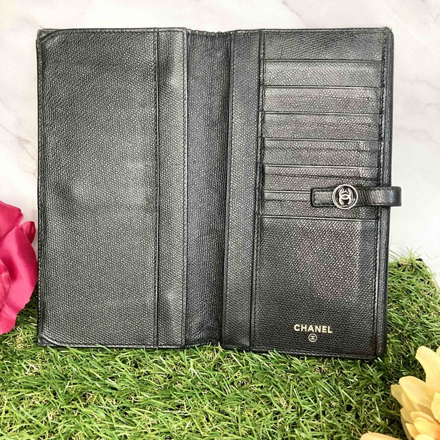 ⭐良品⭐　CHANEL　シャネル　長財布　ブラック 2