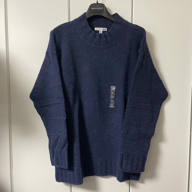 UNIQLO(ユニクロ)のUNIQLO  j.w.anderson ユニクロ ニット ネイビー XL メンズのトップス(ニット/セーター)の商品写真