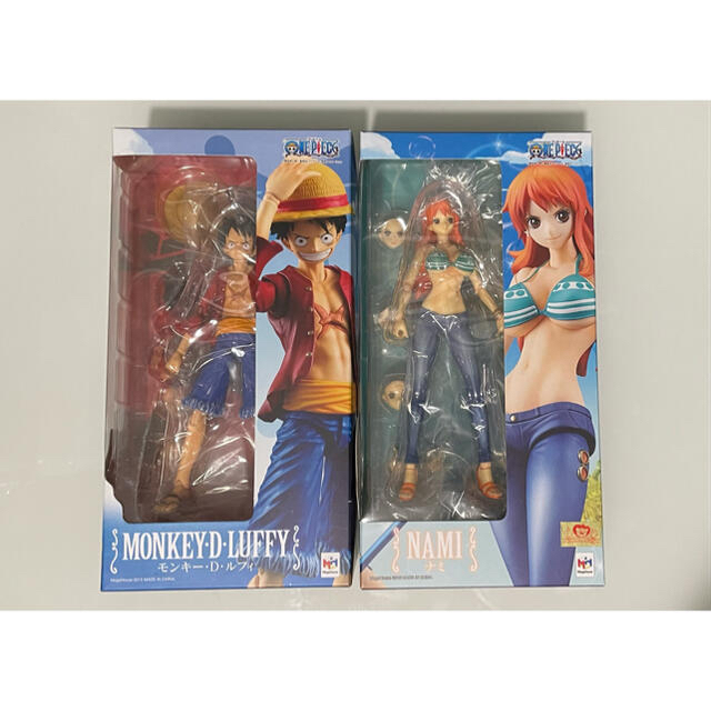 MegaHouse(メガハウス)のヴァリアブル アクションヒーローズ ワンピース ルフィ&ナミ one piece エンタメ/ホビーのフィギュア(アニメ/ゲーム)の商品写真