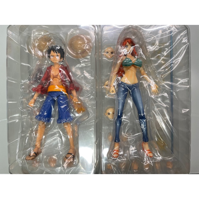 MegaHouse(メガハウス)のヴァリアブル アクションヒーローズ ワンピース ルフィ&ナミ one piece エンタメ/ホビーのフィギュア(アニメ/ゲーム)の商品写真