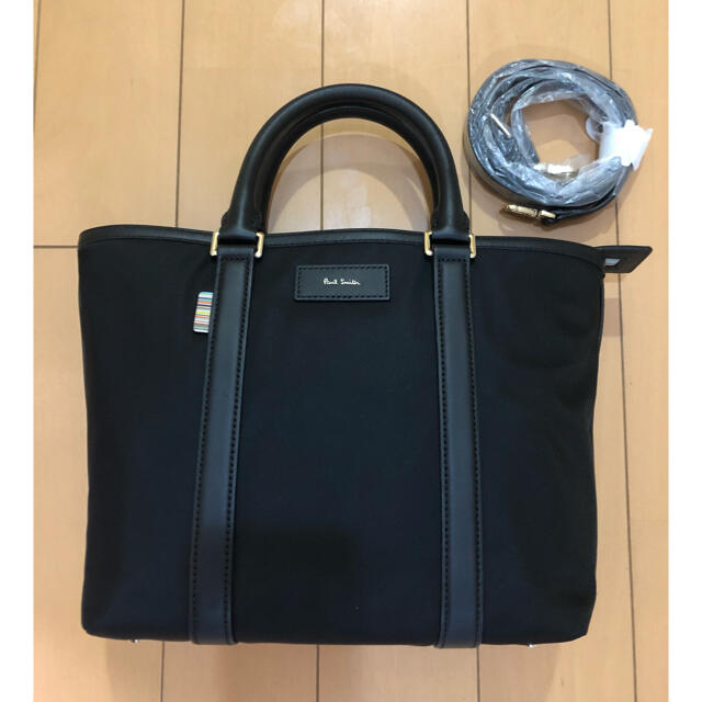 Paul Smith(ポールスミス)の新品　ポールスミス　トートバッグ　ショルダー　シティトラベルナイロン　ブラック レディースのバッグ(ハンドバッグ)の商品写真