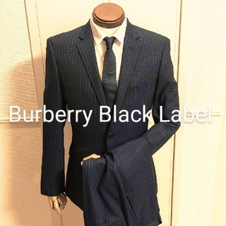 商品の通販サイト BURBERRY バーバリー 36R ネイビー スーツ LABEL 