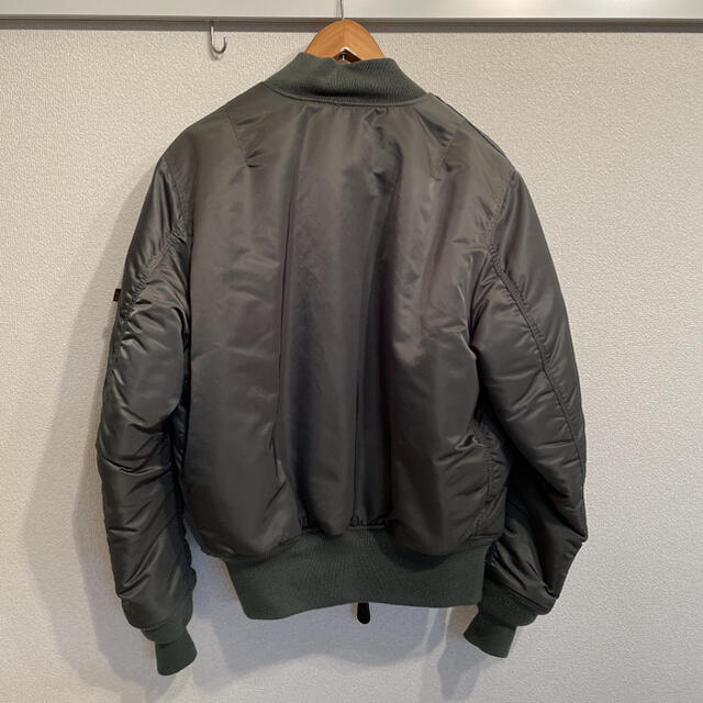 ALPHA INDUSTRIES(アルファインダストリーズ)のALPHA アルファ MA-1 セージグリーン メンズのジャケット/アウター(フライトジャケット)の商品写真