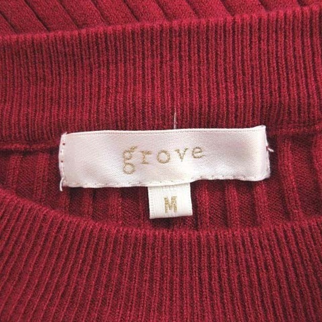 grove(グローブ)のグローブ grove ニット 長袖 赤 レディースのトップス(ニット/セーター)の商品写真