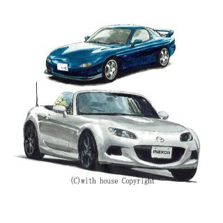 NC-866 RX-7/ロードスター限定版画サイン額装作家平右ヱ門の通販 by ...