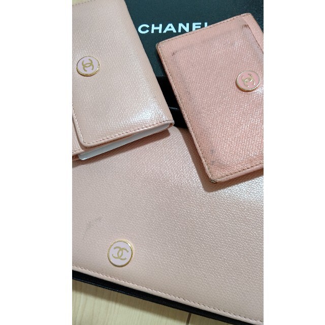 CHANEL ココボタン長財布・パスケース・キーケース3点Set CHANEL ココボタン長財布・パスケース・キーケース3点Set