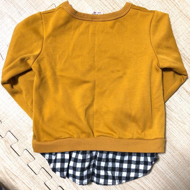 FUNNY STORY(ファニーストーリー)のシャツ重ね着風トレーナー キッズ/ベビー/マタニティのキッズ服男の子用(90cm~)(Tシャツ/カットソー)の商品写真